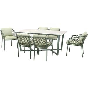 Set mobilier gradina MYRIA Adelaide, 7 piese, verde