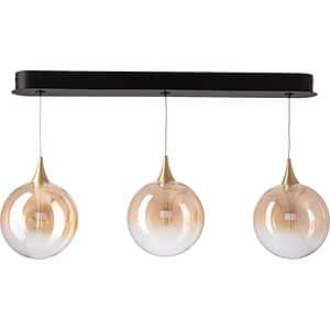Lustra suspendata MYRIA Globe, LED, 13W, 68x16x150 cm, auriu-negru