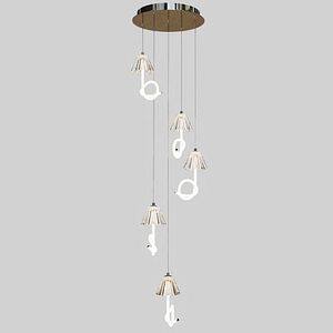 Lustra suspendata MYRIA Aria LED, 28W, 4000K, IP20, crom