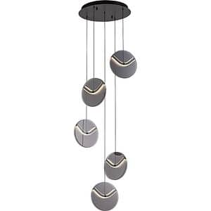 Lustra LED MYRIA Voluta MY10367DI, 32W, 743lm, 4000K, IP20, negru