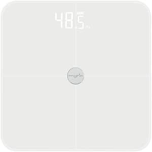 Cantar corporal MYRIA MY4921S, 180kg, electronic, sticla securizata, alb