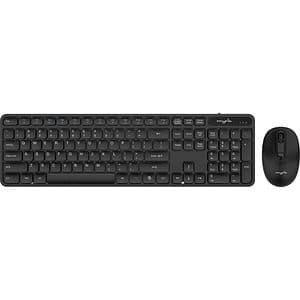 Kit tastatura si mouse Wireless MYRIA MY8550BK, USB, Layout INT, negru