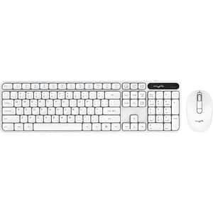 Kit tastatura si mouse Wireless MYRIA MY8550WH, USB, Layout INT, alb