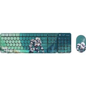 Kit PC Wireless 3 in 1 MYRIA MY8551, Tastatura, Mouse, Mousepad, multicolor
