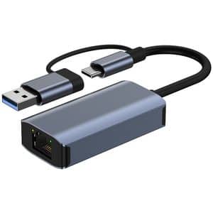 Adaptor USB C - RJ45 MYRIA MY8755, Gigabit, Space Grey