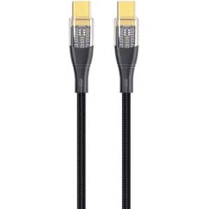 Cablu date Myria MY9099, USB-C - USB-C, 1m, negru