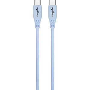 Cablu date MYRIA MY9110BL, USB-C - USB-C, 2m, albastru