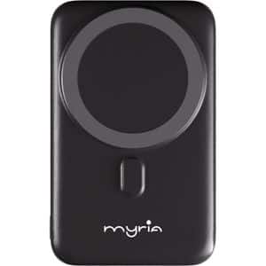 Baterie externa MYRIA MY9206, 10000mAh, 1x USB-A, 1x USB-C Power Delivery 20W, negru