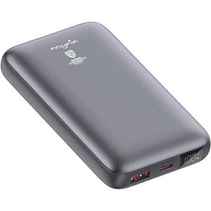 Baterie externa MYRIA MY9209FRF, 10000 mAh, 1x USB-C, 1x USB-A, gri