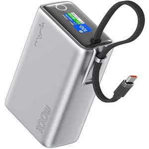 Baterie externa MYRIA MY9217SV, 25000 mAh, 1x USB-C, 1x USB-A, argintiu