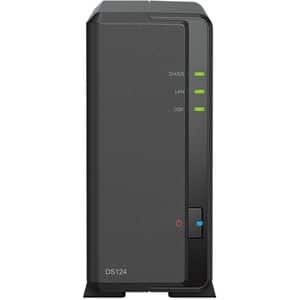 Network Attached Storage SYNOLOGY DS124, Realtek RTD1619B, 1.7GHz, 1GB, 1-Bays, negru