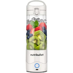 Blender portabil NUTRIBULLET NBP003W, 0.475l, 1 treapta viteza, USB-C, alb