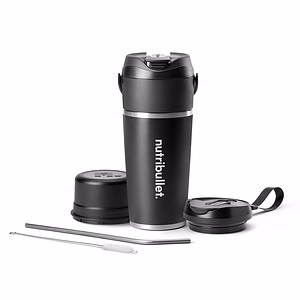 Blender portabil NUTRIBULLET NBP016B, 0.59l, 1 treapta viteza, USB-C, negru-argintiu