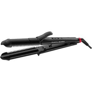 Aparat de coafat multifunctional 3 in 1 ROWENTA x KARL LAGERFELD CF451LF0, 200 grade, invelis ceramic, negru