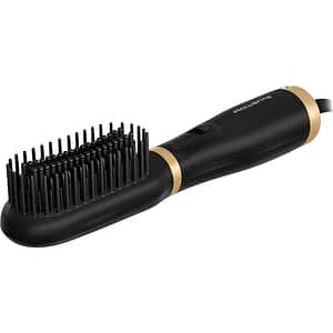 Perie cu aer cald ROWENTA Powerstraight UB5920F0, 500W, 3 trepte de temperatura, Invelis Ceramic, negru-auriu
