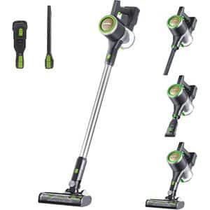 Aspirator vertical EUREKA NEC370GR, 0.65l, 29.6V, autonomie max 40 min, iluminare LED, verde-negru