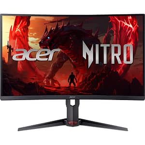 Monitor Gaming curbat VA LED ACER Nitro XZ273UP2, 27", QHD, 180Hz, AMD FreeSync Premium, HDR10, boxe, negru