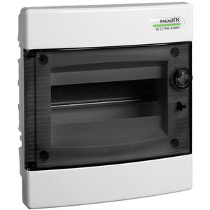 Tablou electric incastrat NOARK PNF 8T, 8 module, 1 rand, IP 40, alb