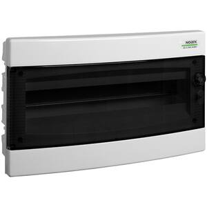 Tablou electric incastrat NOARK PNF 18T, 18 module, 1 rand, IP 40, alb