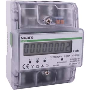 Contor trifazat NOARK 107285, 80A, 400V, IP50, transparent