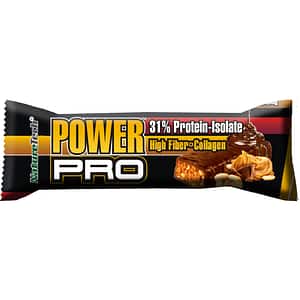 Baton energizant Power Pro cu unt de arahide, 31% proteina, 12 buc x 80 g, NATURE TECH