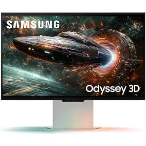 Monitor Gaming LED IPS SAMSUNG Odyssey 3D G90XF LS27FG900XUXEN, 27", 4K UHD, 165Hz, AMD FreeSync Premium, HDR10+, boxe, pivot, argintiu