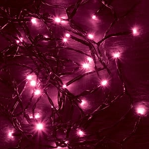 Ghirlanda luminoasa HOME KII100P, 100 led-uri, 8m, iluminare roz