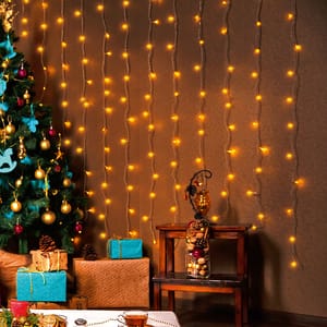 Perdea de lumini LED HOME KIN 168C/WW, 168 led-uri, 1.2m, iluminare alb cald