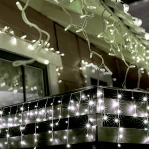 Perdea de lumini LED HOME KKF 608/WH, 600 led-uri, 20m, iluminare alb rece