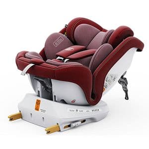Scaun auto BUF BOOF P100 Plus rotativ 360 grade P100RED, Isofix, 0-36 kg, R129, rosu
