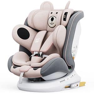 Scaun auto BUF BOOF P100 Plus rotativ 360 grade P100URSPINK, Isofix, 0-36 kg, R129, roz