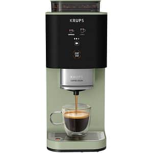 Espressor semi-automat KRUPS Coffee Crush SA401LE0, 1.8l, 1350W, 15 bar, verde-negru