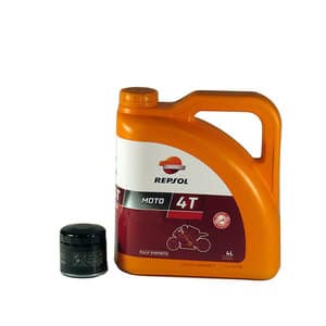 Pachet schimb ulei REPSOL SINTETICO 10W40, HONDA CBF 1004, 2005->2012, 98CP