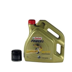 Pachet schimb ulei CASTROL POWER 1 RACING 10W50, YAMAHA FZ-07 , 2014->2019