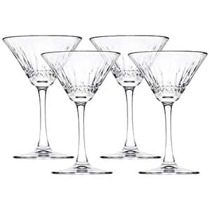 Set pahare martini PASABAHCE Elysia, 4 piese, 220 ml, sticla