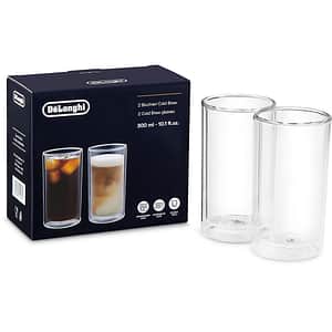 Set pahare DELONGHI Cold Brew, 2 piese, 300 ml, sticla