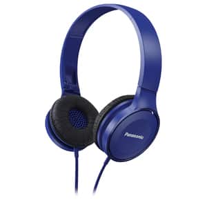 Casti PANASONIC RP-HF100E-A, Cu Fir, On-Ear, albastru
