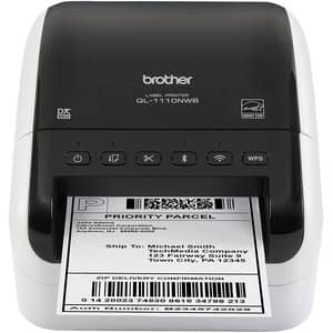 Imprimanta profesionala de etichete BROTHER QL-1110NWBc, USB, Retea, Bluetooth, Wi-Fi