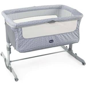 Patut bebe CHICCO Next2Me Dream 794458, 0 luni+, gri-alb