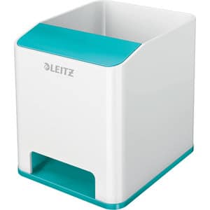 Suport instrumente de scris Leitz WOW SL631051, polistiren, alb-turcoaz