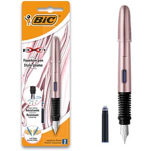 Stilou clasic BIC Xpen Chrome, 0.3 mm, roz