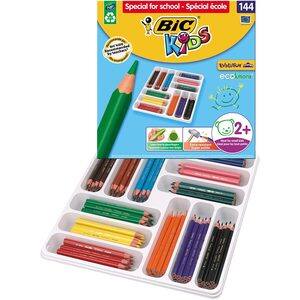 Creioane colorate BIC Evolution Triunghiulare, 144 culori