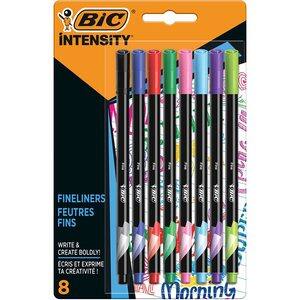 Set linere BIC Intensity B, 8 bucati, multicolor