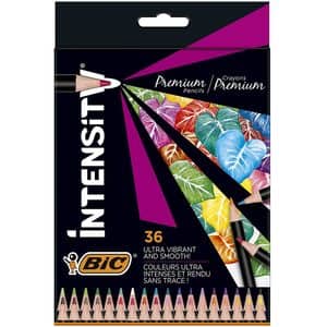 Creioane colorate BIC Intensity, 36 culori