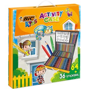 Set instrumente colorat BIC Kids Activity Case, set 64