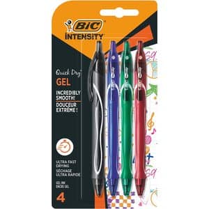 Set 4 rollere BIC Gelocity Quick Dry, 0.7 mm, diverse culori