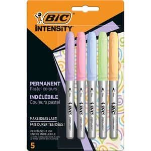 Set markere BIC Pastel BL, 5 bucati, multicolor