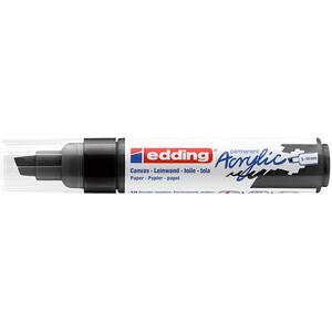 Marker acrilic EDDING 5000, varf tesit, 5-10 mm, negru