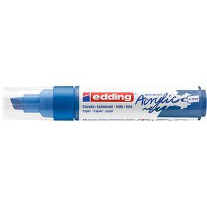 Marker acrilic EDDING 5000, varf tesit, 5-10 mm, albastru