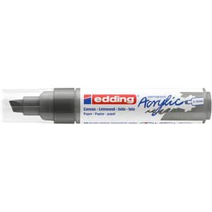 Marker acrilic EDDING 5000, varf tesit, 5-10 mm, gri